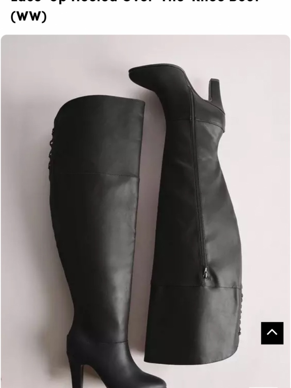torrid Black Over-the-Knee Lace-Up High Heel Boots